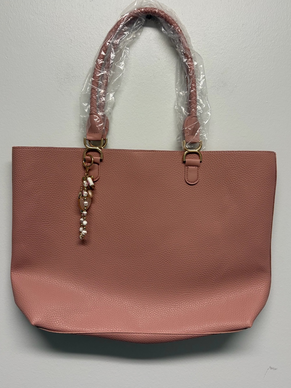 New Pink Tote With Charm